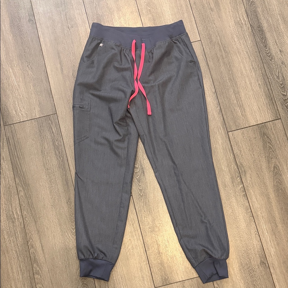 Figs Heather denim Zamora scrub joggers